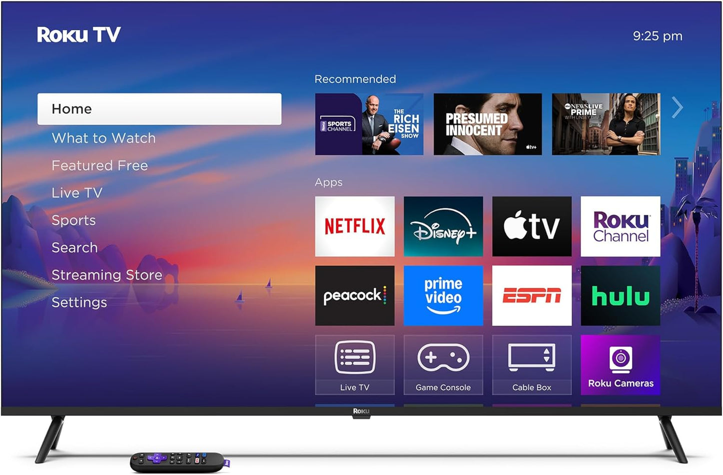Roku Smart TV 2025 – 50-Inch Select Series, 4K HDR TV – RokuTV with Enhanced Voice Remote – Flat Screen LED Television with Wi-Fi for Streaming Live Local News, Sports, Family Entertainment