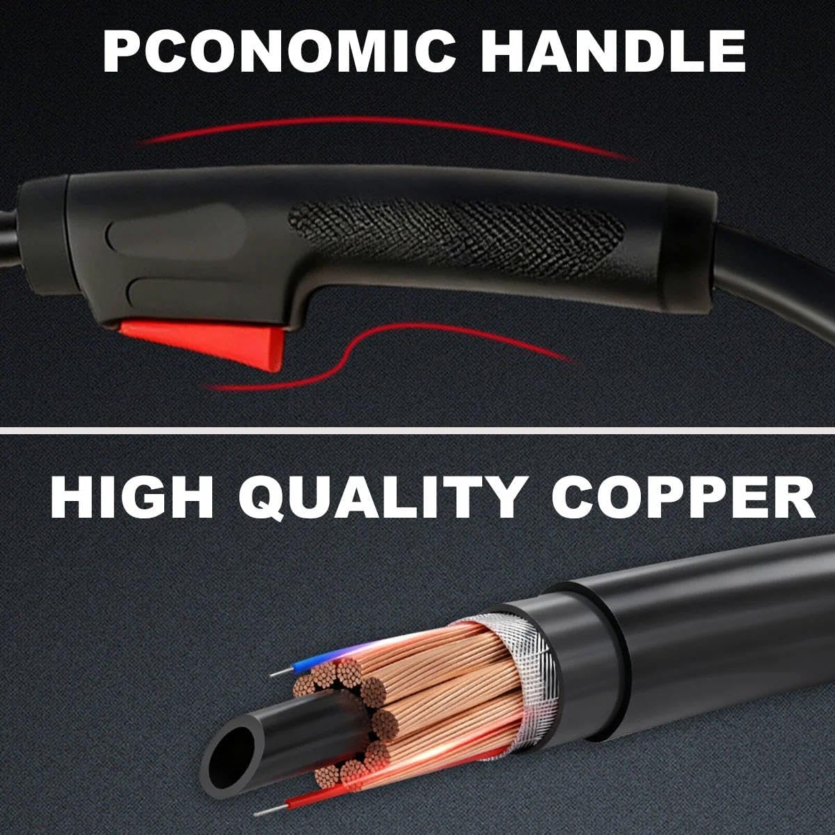 10ft 150A Mig Welding Gun Replacement M10/M100 M15/M150 Fits Miller Millermatic 90,120,130,130XP,135,140,141,150,175,180s,185, DVIs,211 MIG Welder