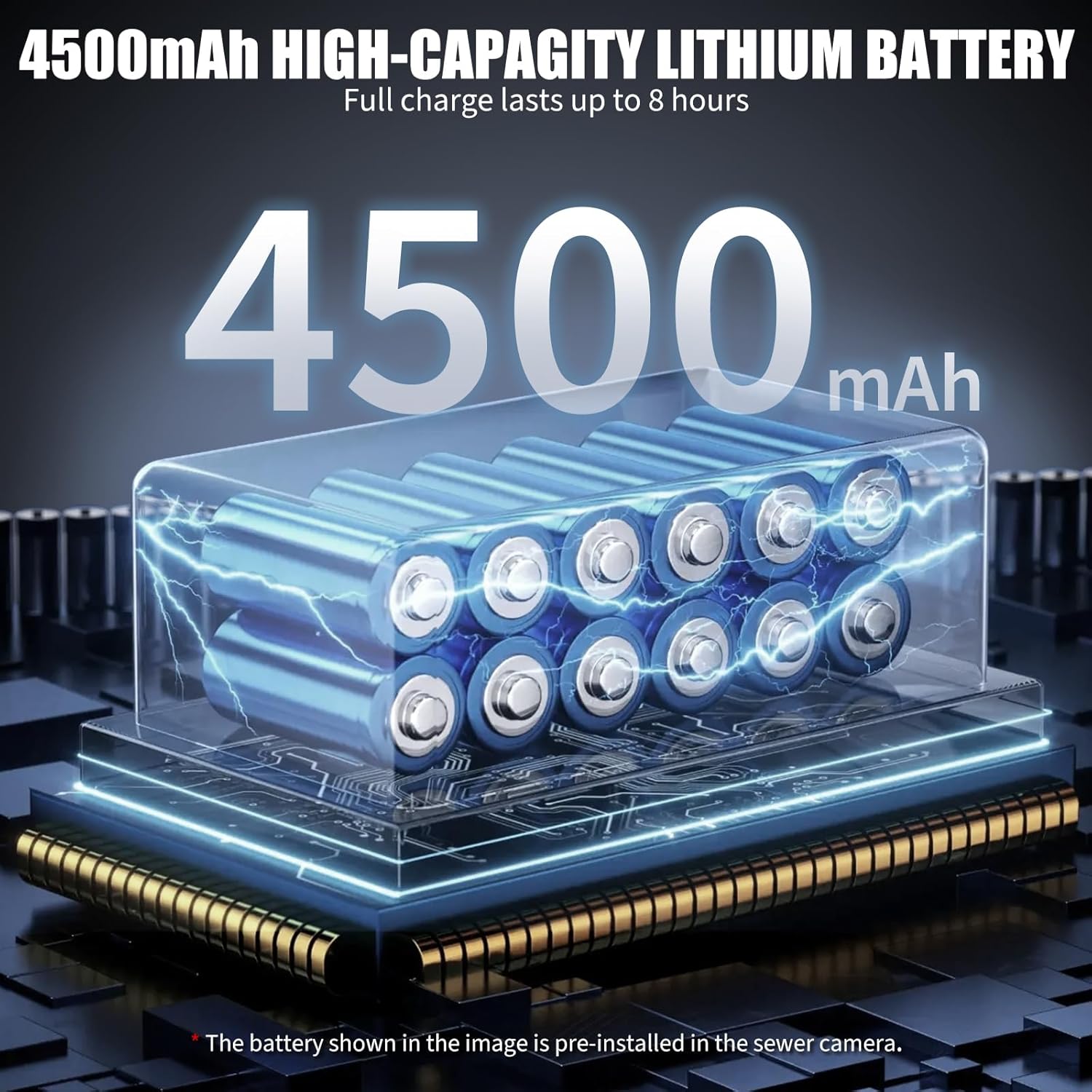 Sewer Camera 98.4FT, 9" 1080P Color LCD with DVR, Drain Plumbing Camera with Waterproof IP68 23MM Stainless-Steel Probe, 12 LEDs, 16GB Card & Aluminum Carry Case – for Pipe & HVAC Inspection