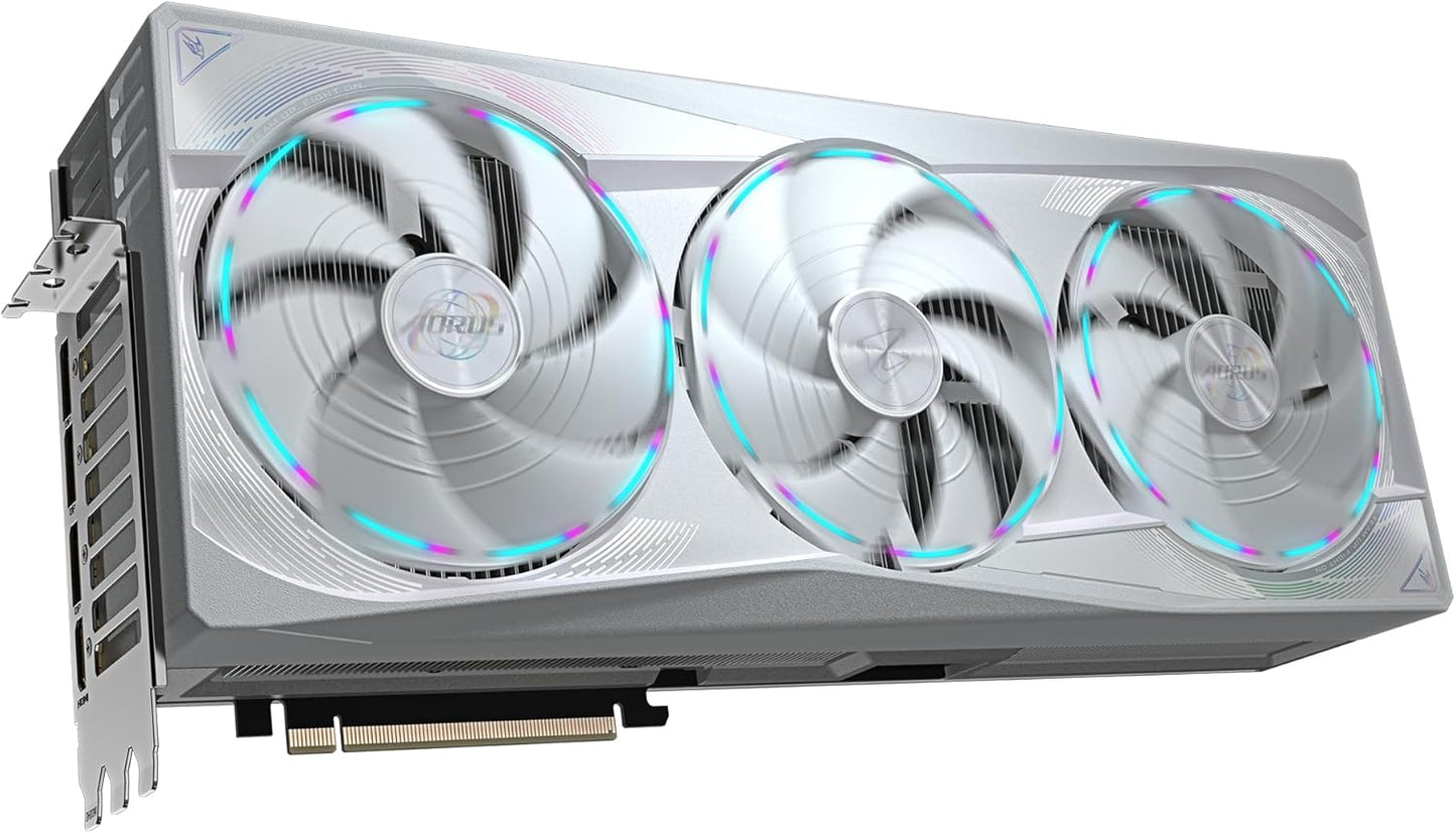 Gigabyte AORUS GeForce RTX 5090 Master ICE 32G Graphics Card - 32GB GDDR7, 512bit, PCI-E 5.0, 2655MHz Core Clock, 3 x DP 2.1a, 1 x HDMI 2.1b, NVIDIA DLSS 4, GV-N5090AORUSM ICE-32GD