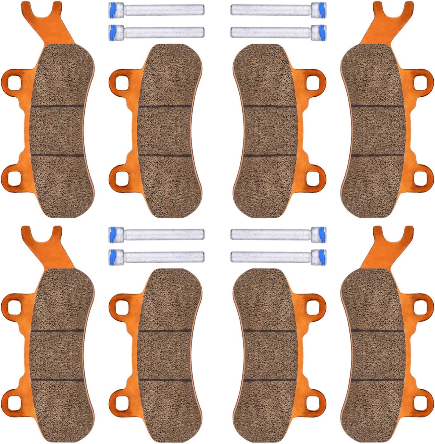 Brake Pads for Can-Am Maverick X3 & X3 Max 4x4 XRS DPS Maverick Sport Trail 800 1000 2017-2025,4 Sets Front & Rear Brake Pads for Can-Am Maverick Turbo Traxter T HD5 HD8 10 Can-Am SxS Defender