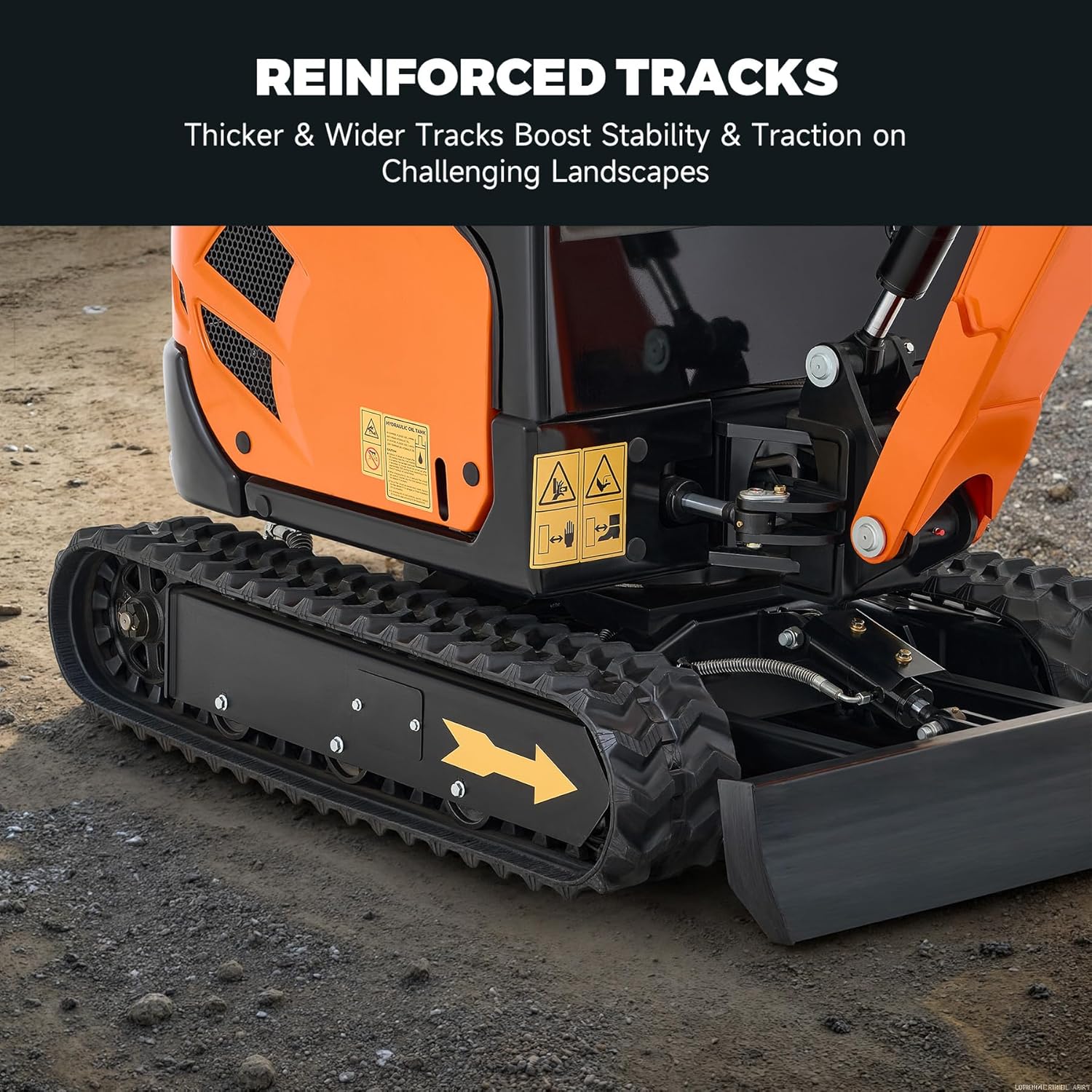 AHM 1.6 Ton Mini Excavator with Side Swing, Crawler Excavator with 23 hp EPA Engine & Pilot Control, Compact Trench Digger with Enclosed Cab for Garden Farm Construction Trenching Material Handling