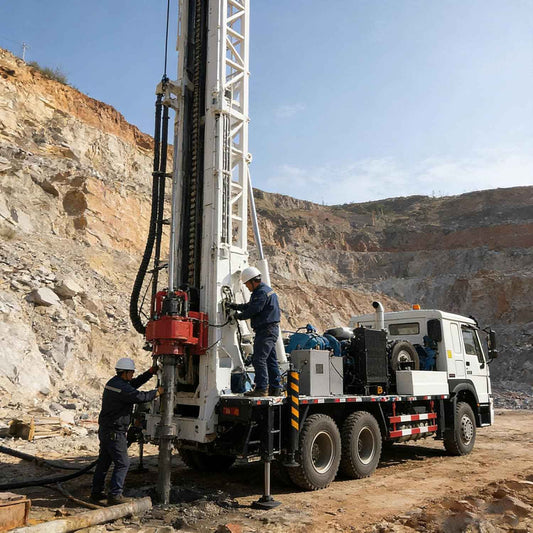 Mobile Hydraulic Drilling Rig with Generator | Smart Pressure Control Rock & Soil Drilling Machine | Industrial Truck-Mounted Equipment