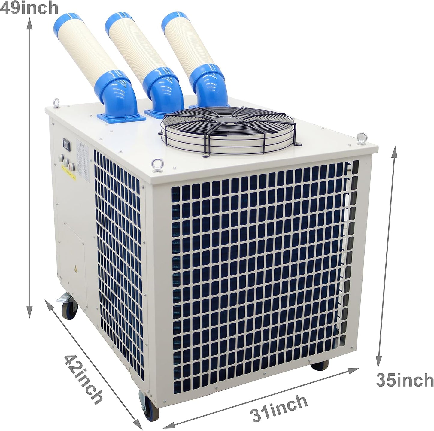 TECHTONGDA Industrial Spot Cooler Air Conditioner Commercial Mobile Outdoor Cooling Aircon 220V Column Outlet 1550m³/h Air Flow