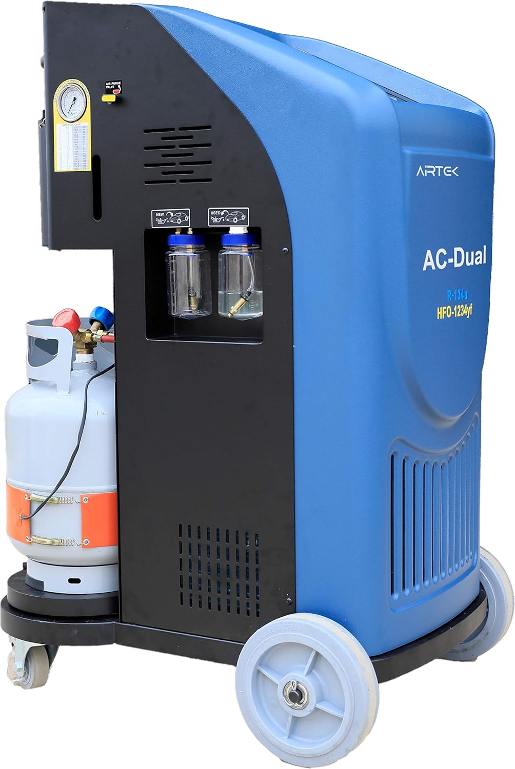 Airtek AC-Dual Fully Automatic Machine, HVAC Automotive Recovery and Recharge of R134 and HFO1234yf