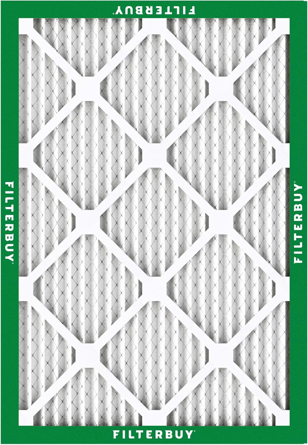 Filterbuy 12x18x1 Air Filter MERV 8 (MPR 700) Dust Defense Replacement (2-Pack), Electrostatic Pleated HVAC AC Furnace Filters, Made in USA (Actual Size: 11.50 x 17.50 x 0.75)