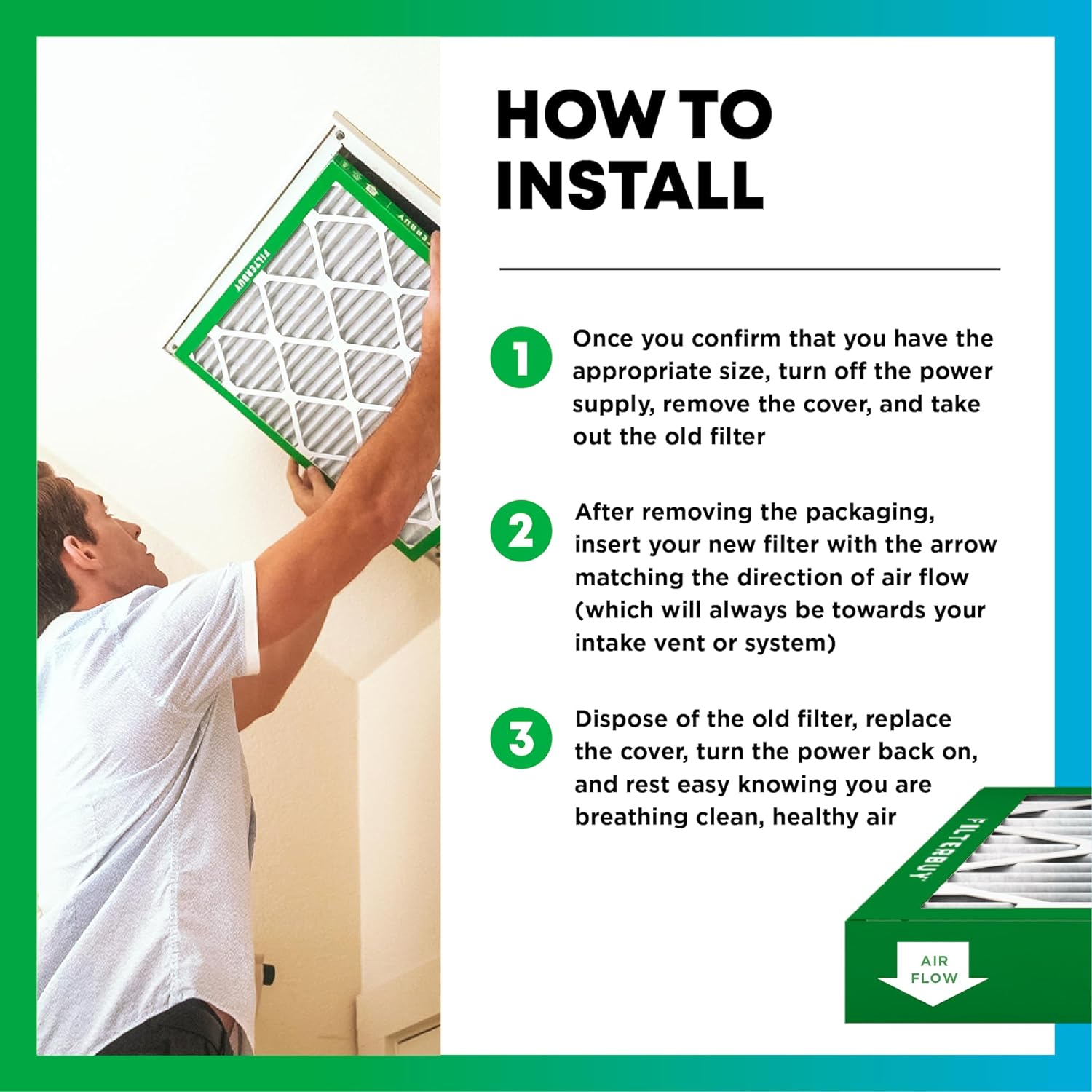 Filterbuy 12x18x1 Air Filter MERV 8 (MPR 700) Dust Defense Replacement (2-Pack), Electrostatic Pleated HVAC AC Furnace Filters, Made in USA (Actual Size: 11.50 x 17.50 x 0.75)