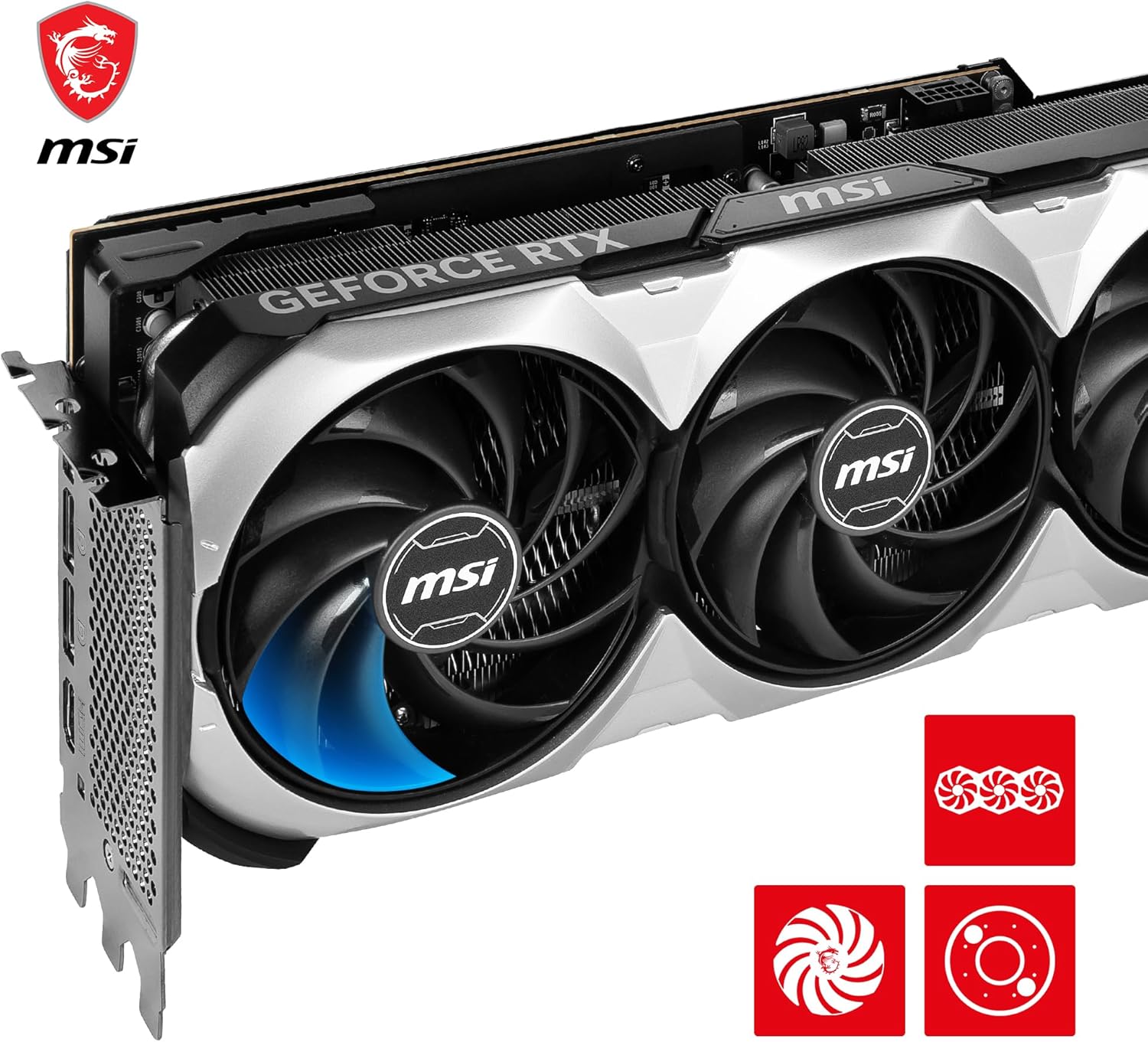 MSI GeForce RTX 4080 16GB Ventus 3X OC Gaming Graphics Card - 16GB GDDR6X, 2550 MHz, PCI Express Gen 4, 256-bit, 3X DP v 1.4a, HDMI 2.1a (Supports 4K & 8K HDR)