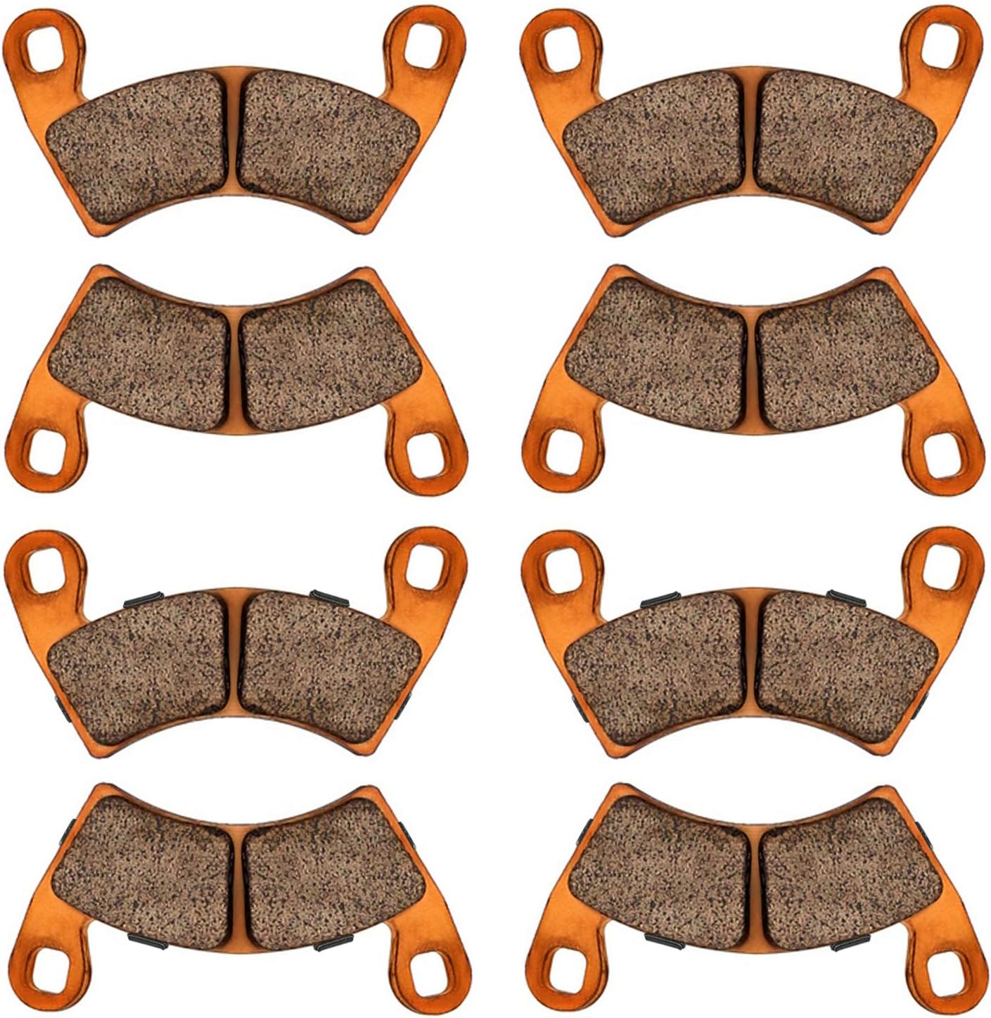 Brake Pads for 2017-2020 Polaris RZR 900 (50inch) / Polaris RZR S 900&1000 Trail 2020 2021 2022 2024 2025,Polaris RZR Trail Sport&Ultimate 2021-2025,4 Set Front&Rear Sintered Copper Brake Pads