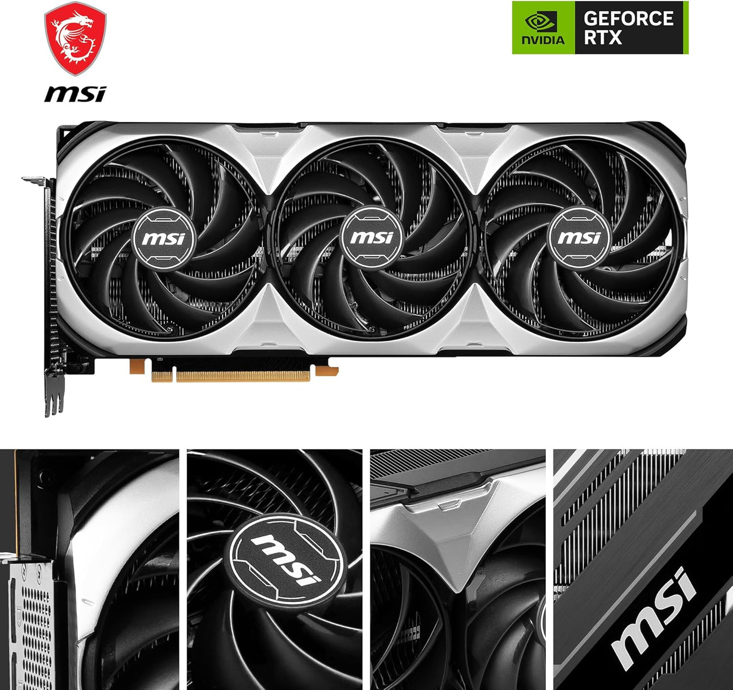 MSI GeForce RTX 4080 16GB Ventus 3X OC Gaming Graphics Card - 16GB GDDR6X, 2550 MHz, PCI Express Gen 4, 256-bit, 3X DP v 1.4a, HDMI 2.1a (Supports 4K & 8K HDR)