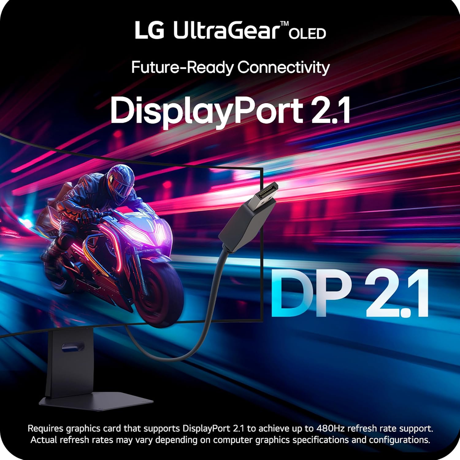 LG 45GX950A-B 45-inch Ultragear 5K2K WUHD (5120 x 2160) OLED Curved Gaming Monitor, Dual-Mode, 165Hz, 0.03ms, NVIDIA G-Sync, AMD FreeSync Premium Pro, HDR True Black 400, USB Type-C 90W, DP2.1, Black