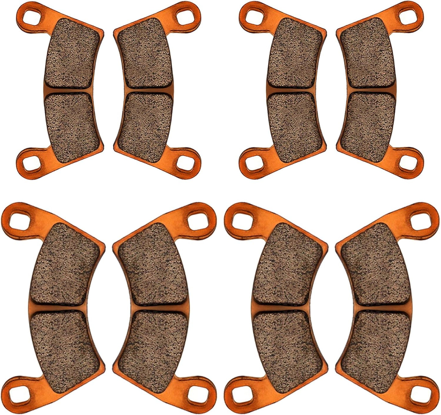 Zinger Brake Pads for Polaris Ranger XP 1000 2018-2023,Polaris General 1000 EPS 2016-2023,Ranger Crew XP 1000 2020-2023,General 1000 Sport 2020-2025,4 Set Front and Rear Sintered Copper Brake Pads