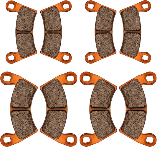 Zinger Brake Pads for Polaris Ranger XP 1000 2018-2023,Polaris General 1000 EPS 2016-2023,Ranger Crew XP 1000 2020-2023,General 1000 Sport 2020-2025,4 Set Front and Rear Sintered Copper Brake Pads
