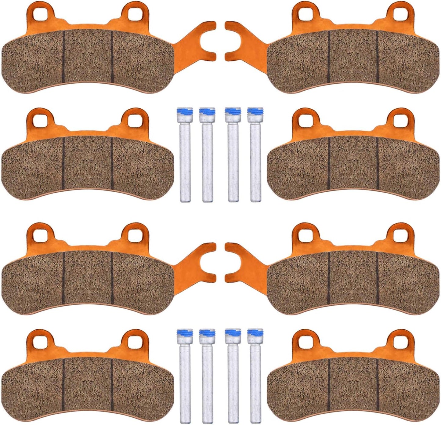 Brake Pads for Can-Am Maverick X3 & X3 Max 4x4 XRS DPS Maverick Sport Trail 800 1000 2017-2025,4 Sets Front & Rear Brake Pads for Can-Am Maverick Turbo Traxter T HD5 HD8 10 Can-Am SxS Defender