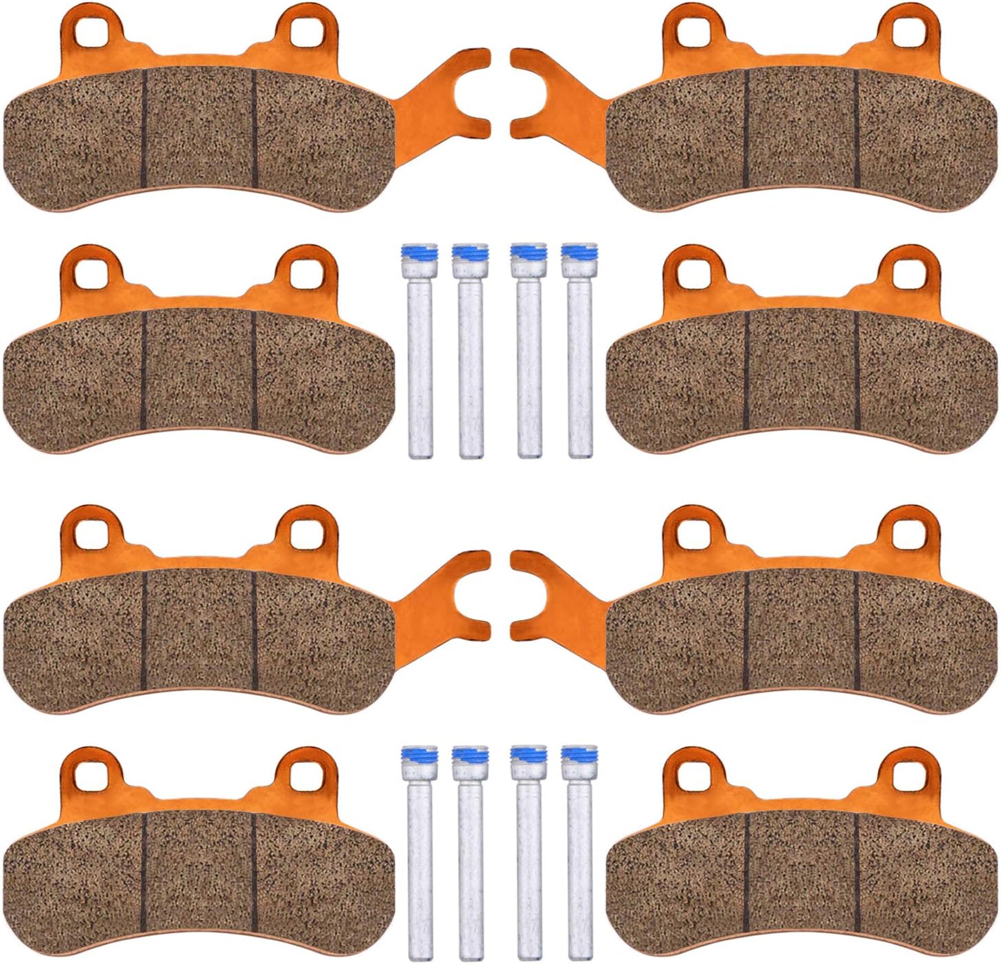 Brake Pads for Can-Am Maverick X3 & X3 Max 4x4 XRS DPS Maverick Sport Trail 800 1000 2017-2025,4 Sets Front & Rear Brake Pads for Can-Am Maverick Turbo Traxter T HD5 HD8 10 Can-Am SxS Defender