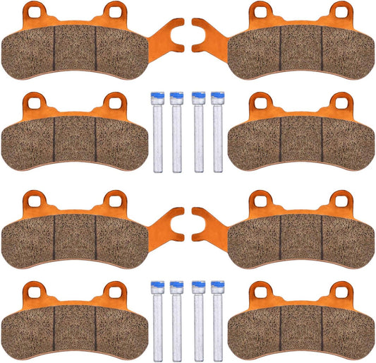 Brake Pads for Can-Am Maverick X3 & X3 Max 4x4 XRS DPS Maverick Sport Trail 800 1000 2017-2025,4 Sets Front & Rear Brake Pads for Can-Am Maverick Turbo Traxter T HD5 HD8 10 Can-Am SxS Defender