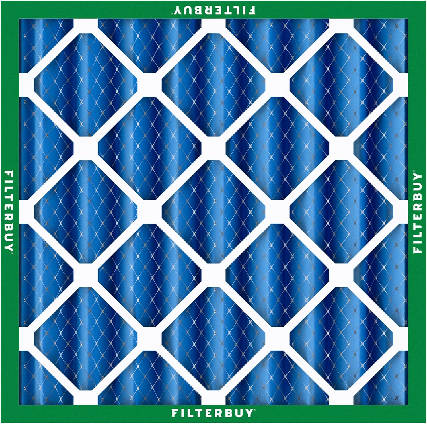 Filterbuy 24x24x4 Air Filter MERV 13 (MPR 1900) Health Defense Replacement (12-Pack), Electrostatic Pleated HVAC AC Furnace Filters, Made in USA (Actual Size: 23.38 x 23.38 x 3.63)