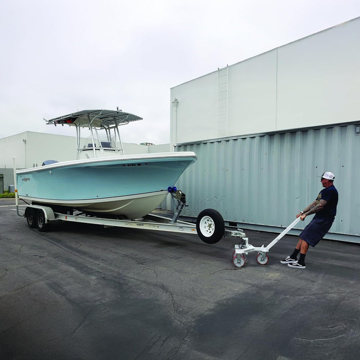 Trailer Tug | Supports up to 20,000LBS | 3,500 lb Max Tongue Weight | Mover for RV, Boat, Camper, Flatbed, Enclosed Trailers | World's Greatest Trailer Dolly