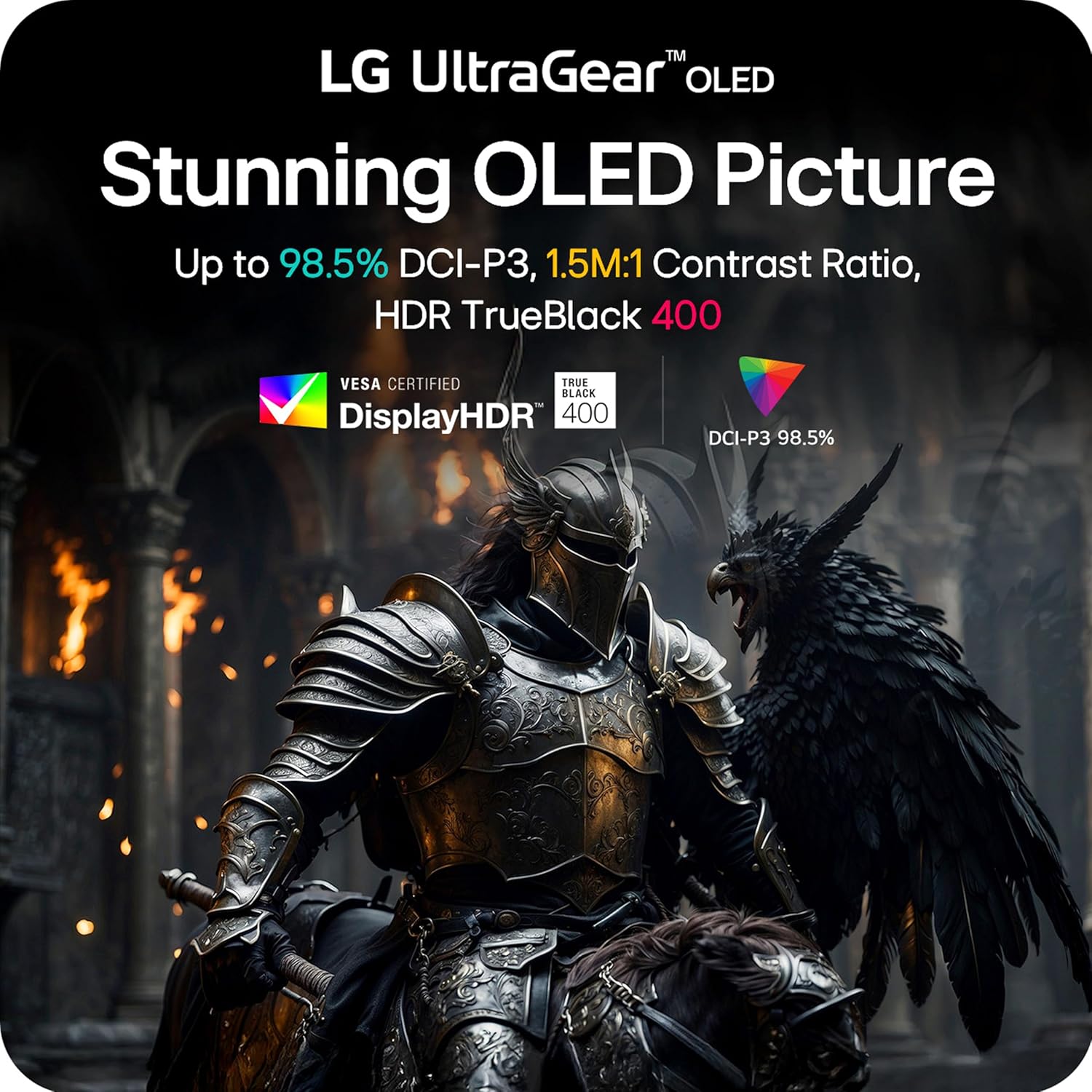 LG 45GX950A-B 45-inch Ultragear 5K2K WUHD (5120 x 2160) OLED Curved Gaming Monitor, Dual-Mode, 165Hz, 0.03ms, NVIDIA G-Sync, AMD FreeSync Premium Pro, HDR True Black 400, USB Type-C 90W, DP2.1, Black