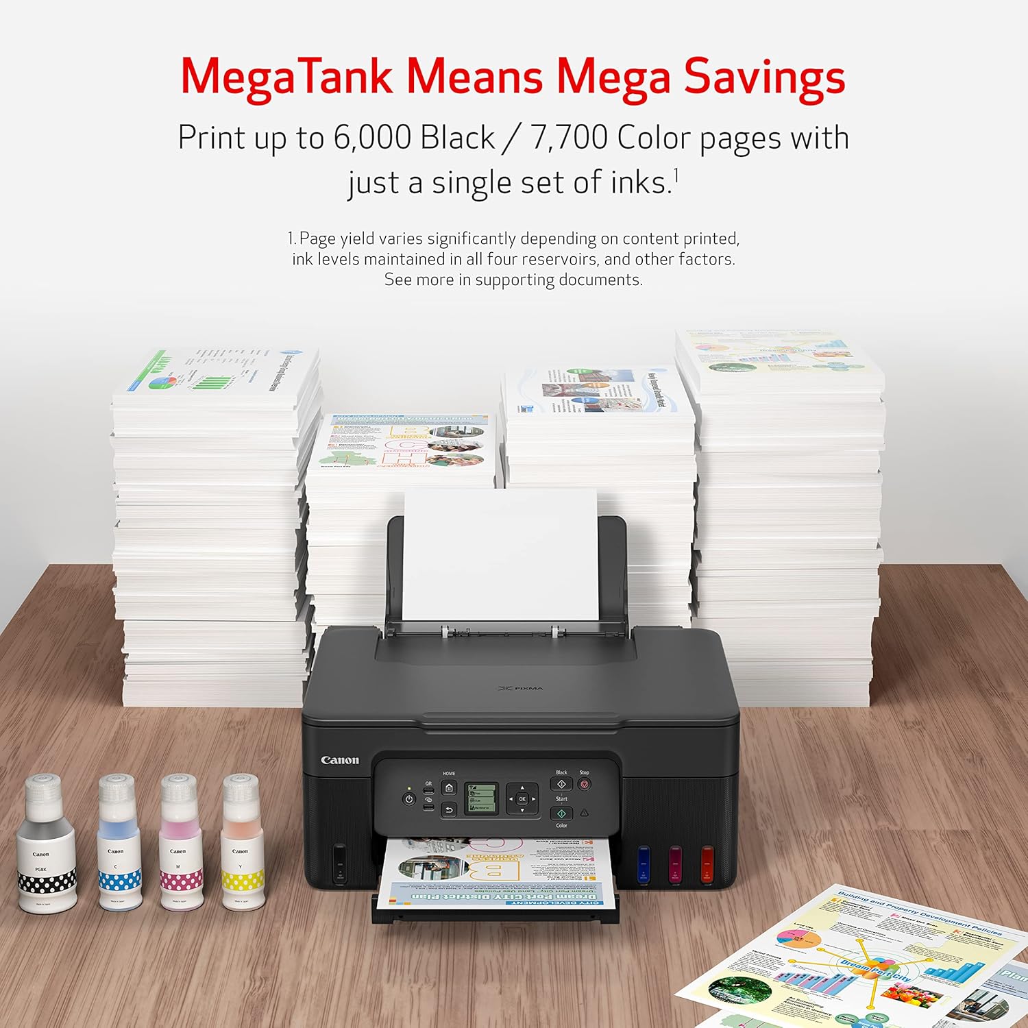 Canon MegaTank G3270 All-in-One Wireless Inkjet Printer. for Home Use, Print, Scan and Copy