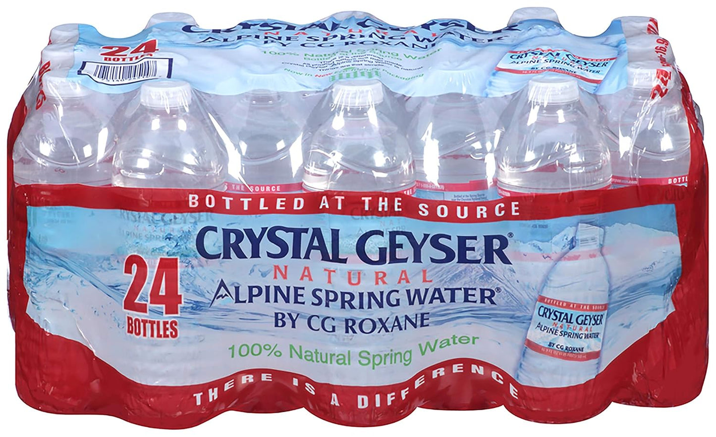 Crystal Geyser Pallet Of 84 Cases, Of Alpine 100% Natural Spring Water, 24 16.9oz bottles per Case, Bottled at The Source