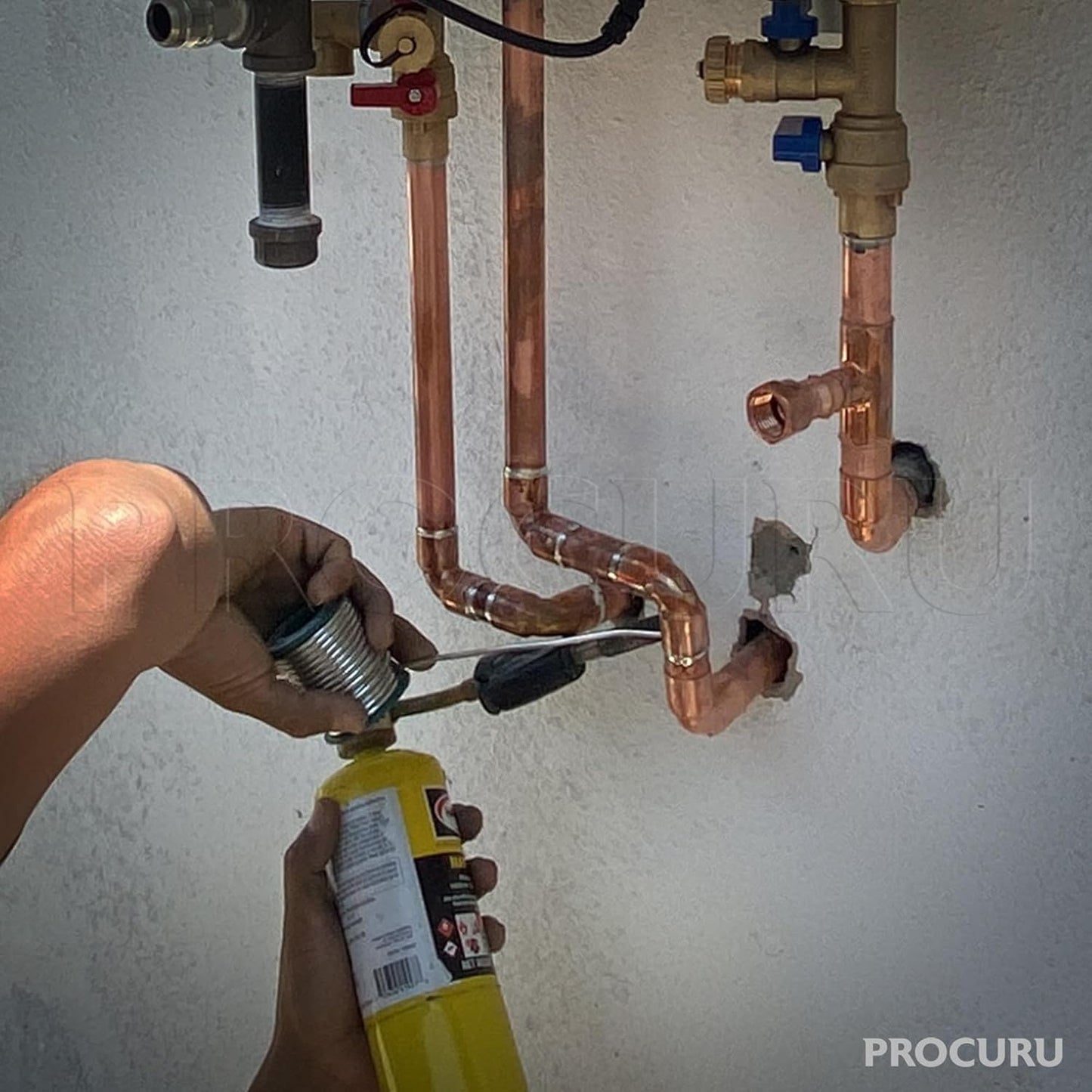 PROCURU 10-Pack 2-Inch Copper Union CxC Sweat Connection, Made in USA, Certified Safe for Drinking Water (CWUN0200-10P)