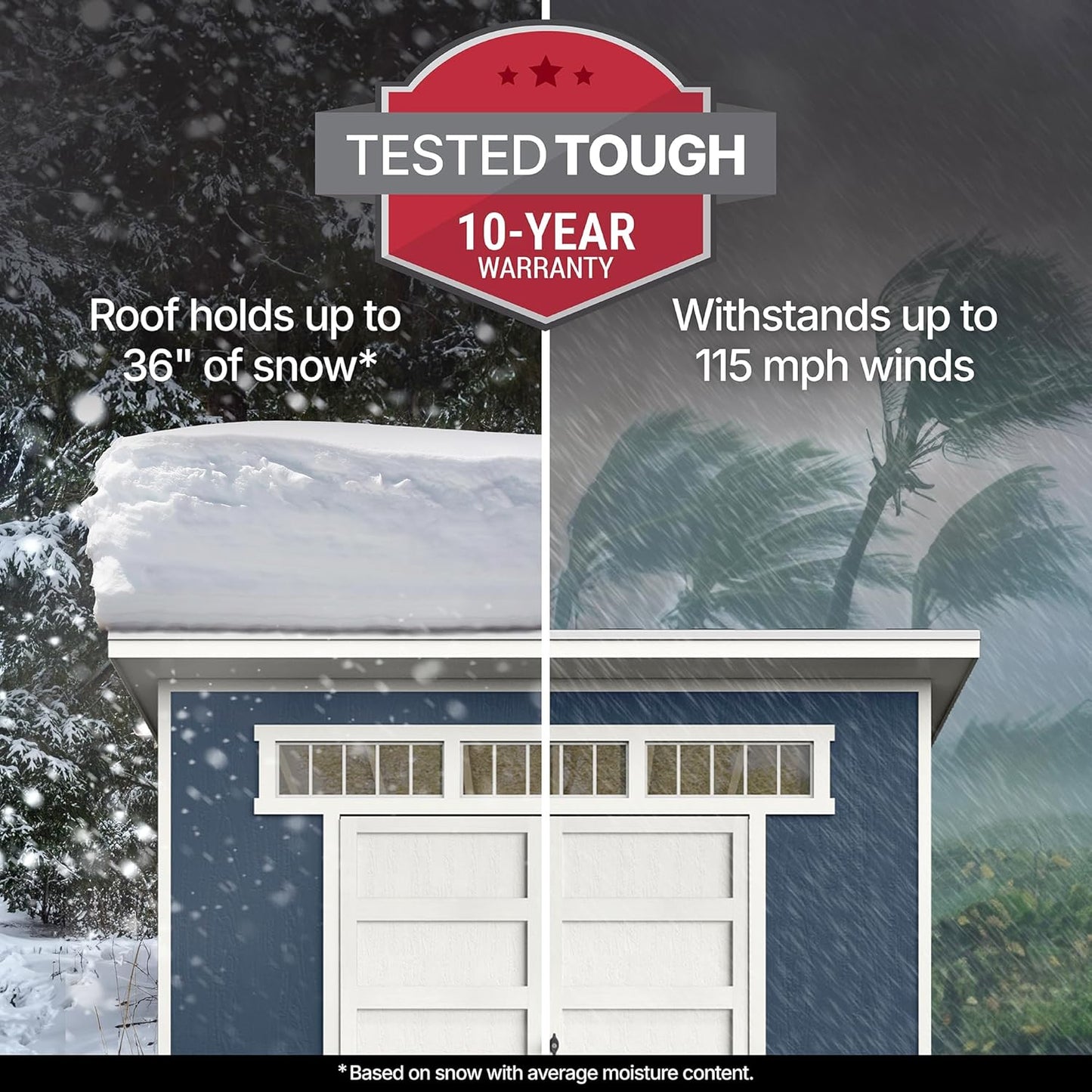 Handy Home Products Olympia 10x7.5 Wood Storage Shed with Floor Kit- Does not Include Paint or Roofing Shingles