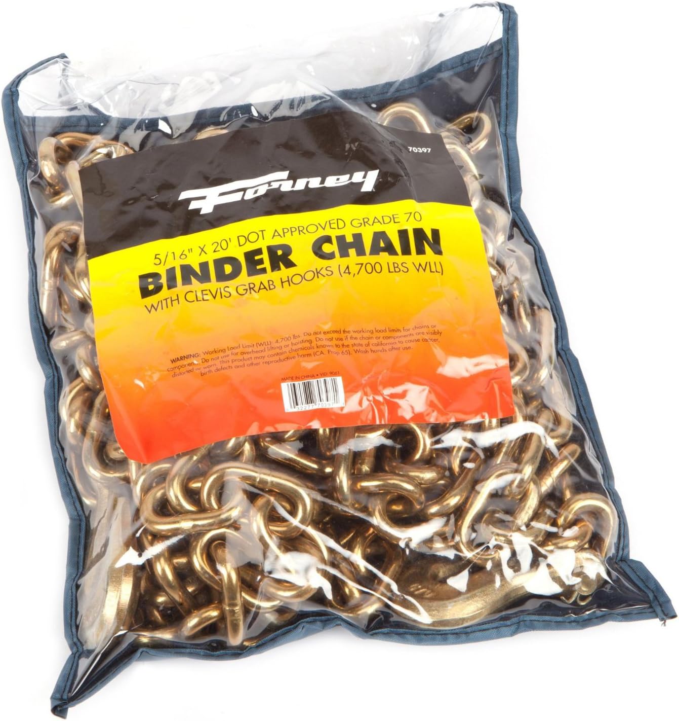 Forney 70397 Binder Chain, 5/16-Inch by 20-Feet