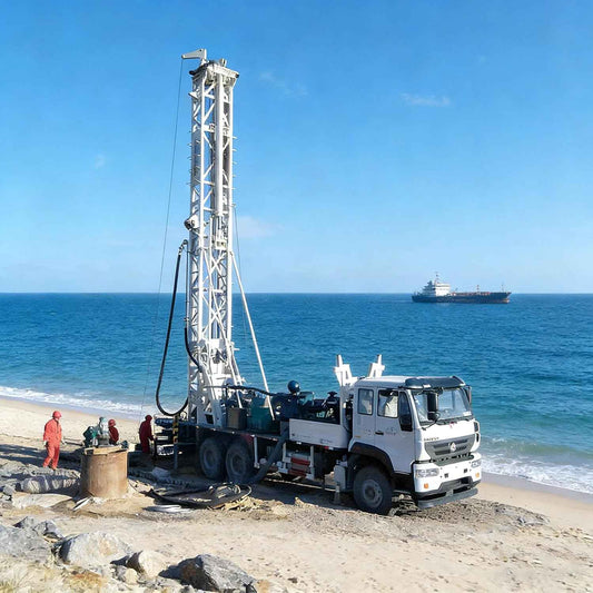 Heavy Duty Truck Mounted Drilling Rig | Intelligent Auto Pressure Monitoring | High Efficiency Rock & Soil Drilling System | Industrial Hydraulic Drilling Machine | 30KW Generator