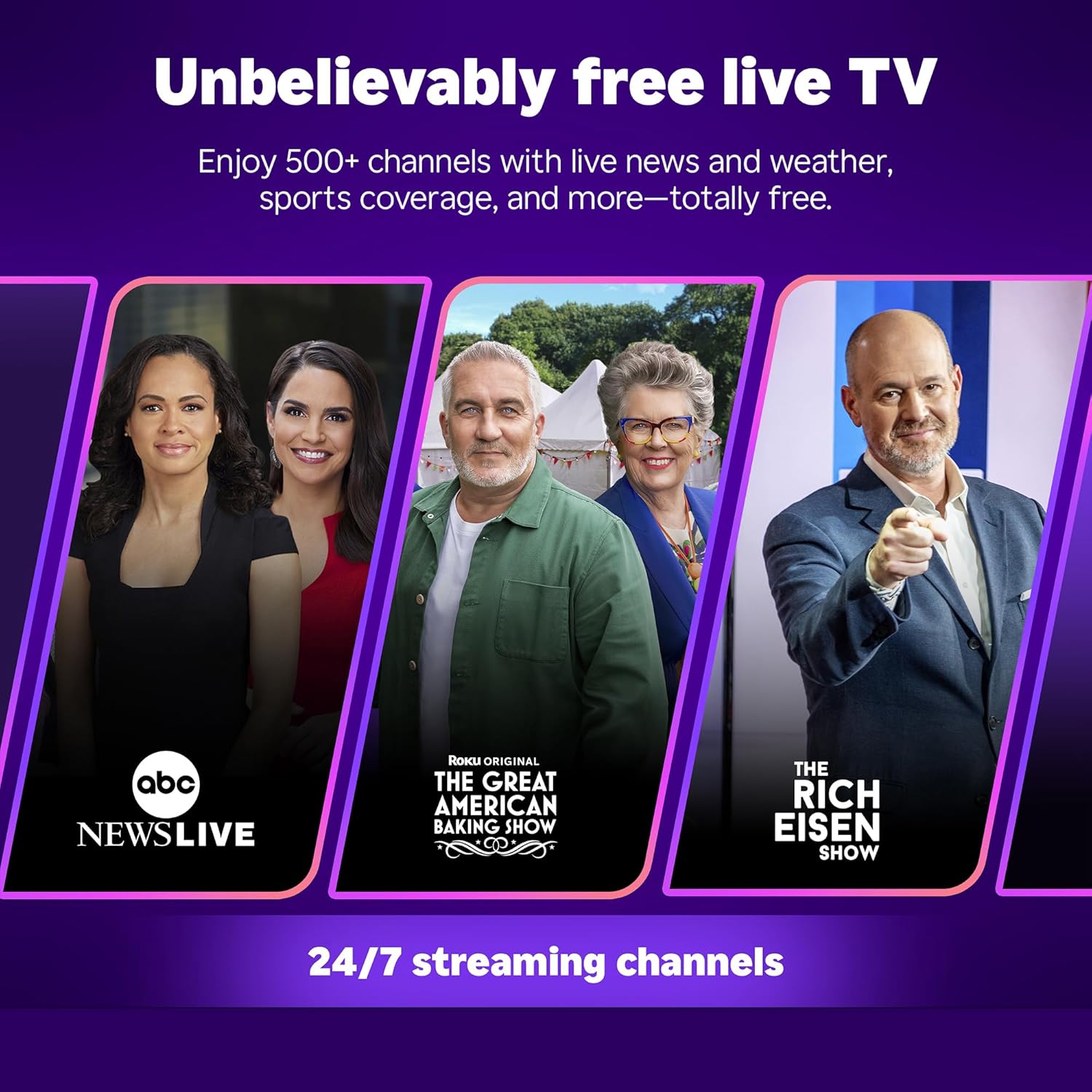 Roku Smart TV 2025 – 50-Inch Select Series, 4K HDR TV – RokuTV with Enhanced Voice Remote – Flat Screen LED Television with Wi-Fi for Streaming Live Local News, Sports, Family Entertainment