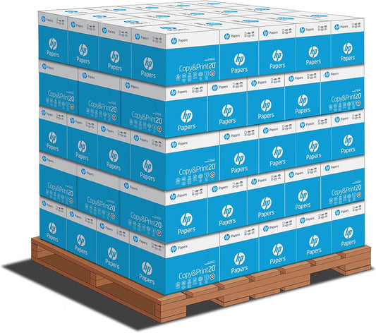 HP Printer Paper | 8.5 x 11 Paper | Copy &Print 20 lb | 1 Pallet - 40 Case - 200,000 Sheets | 92 Bright | Made in USA - FSC Certified | 200060P