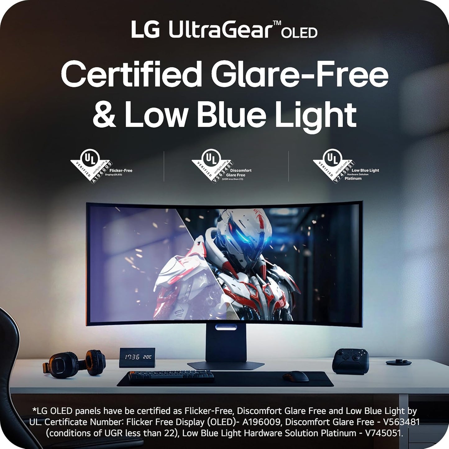 LG 45GX950A-B 45-inch Ultragear 5K2K WUHD (5120 x 2160) OLED Curved Gaming Monitor, Dual-Mode, 165Hz, 0.03ms, NVIDIA G-Sync, AMD FreeSync Premium Pro, HDR True Black 400, USB Type-C 90W, DP2.1, Black