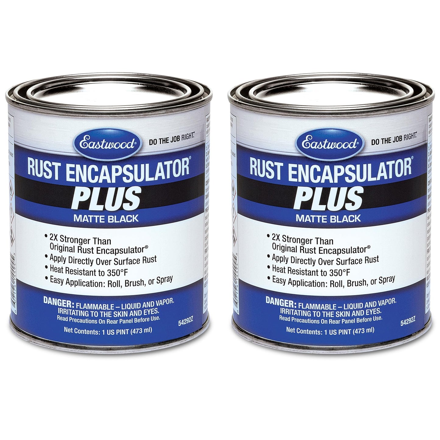 Eastwood Matte Black Rust Encapsulator Plus | Long Lasting Durable Finish 1 Coat Maximum Rust Protection | Heat Resistance up to 350 degrees Fahrenheit | 1 Quart, Matte Black