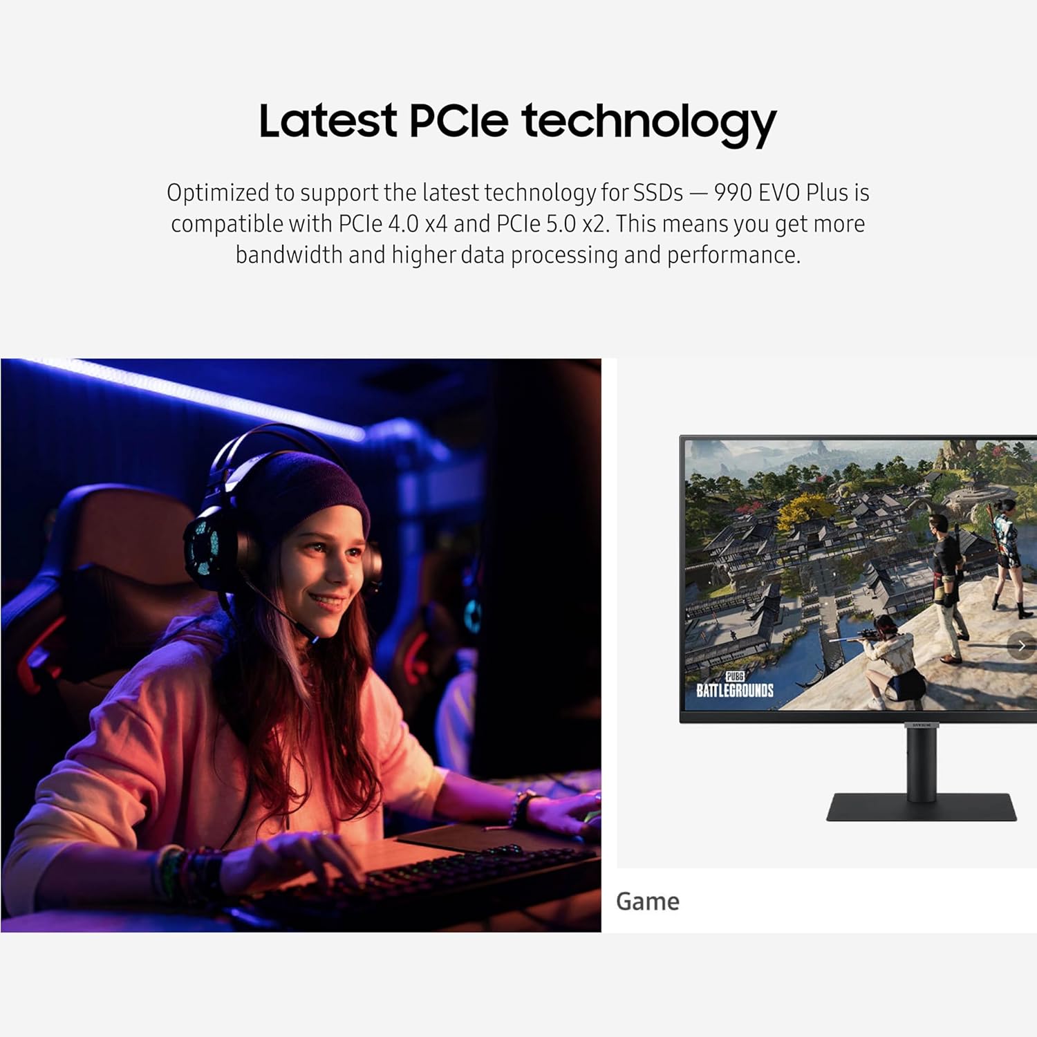 Samsung 990 EVO Plus SSD 2TB, PCIe Gen 4x4, Gen 5x2 M.2 2280, Speeds Up-to 7,250 MB/s, Upgrade Storage for PC/Laptops, HMB Technology and Intelligent Turbowrite 2.0, (MZ-V9S2T0B/AM)