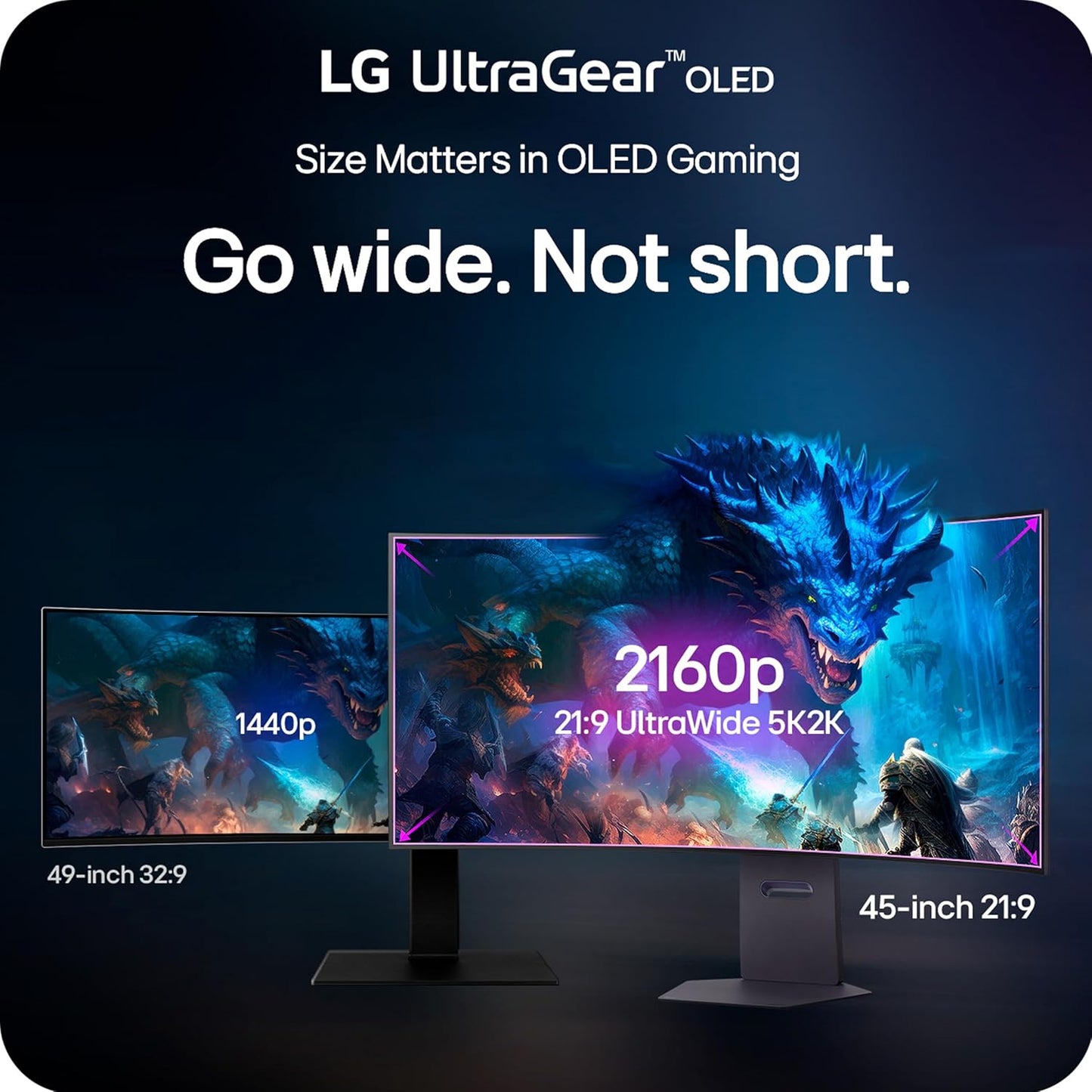 LG 45GX950A-B 45-inch Ultragear 5K2K WUHD (5120 x 2160) OLED Curved Gaming Monitor, Dual-Mode, 165Hz, 0.03ms, NVIDIA G-Sync, AMD FreeSync Premium Pro, HDR True Black 400, USB Type-C 90W, DP2.1, Black