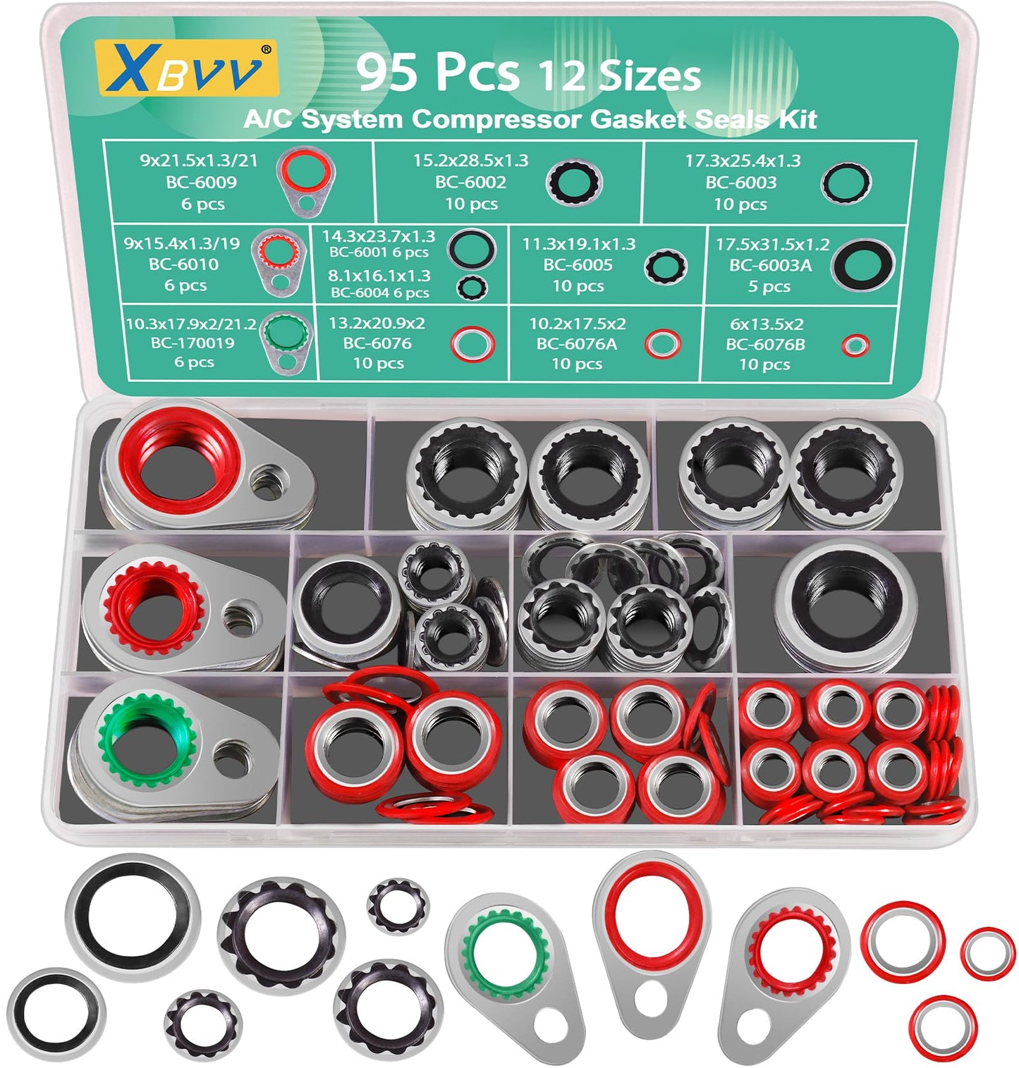 37 Size 1075 Pcs Faucet Washers & O-Rings Kit & Plumbing Gasket 3-in-1 Home Universal Rubber Washers Assortment Kit for Faucet Hose Spigot Plumbing Seal Repair with Pick Hook