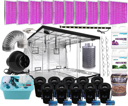 120 x 120 x 78 Inch Extra-Large Indoor Grow Kit Farm Equipment Bundle