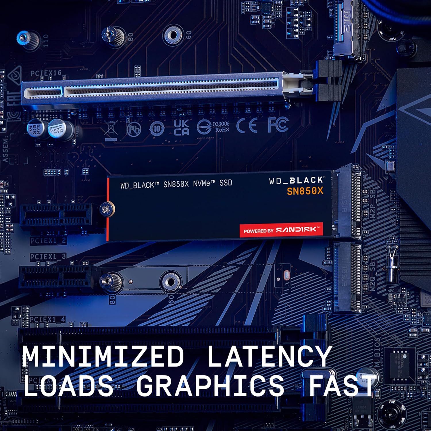 WD_BLACK 2TB SN850X NVMe Internal Gaming SSD Solid State Drive - Gen4 PCIe, M.2 2280, Up to 7,300 MB/s - WDS200T2X0E