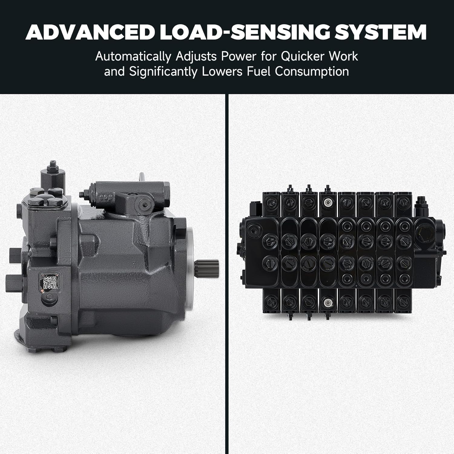 AHM 2.5 Ton Mini Excavator, Crawler Excavator with 25 HP Perkins Diesel EPA Engine, Speed Adjustable Trench Digger with Side Swing Enclosed Cab, Mini Digger for Garden Farm Construction Trenching