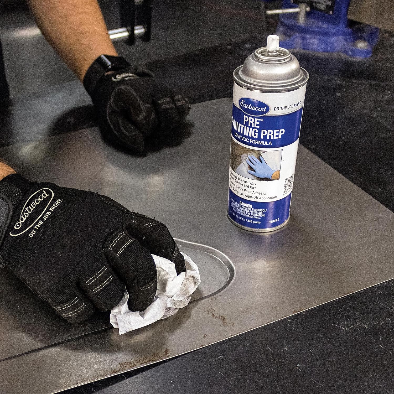 Eastwood Silicone Surface Preparation Wax Polish Grease Dirt Remover | Automotive Painting Pre-Prep Spray Solution | Easy to Use Spray On Application