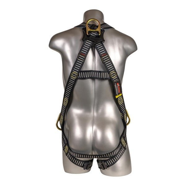 Kapture 5 Point Element Full Body Harness - Welding Series - 3 D-Rings - Mating Buckle Chest - QC Legs - All Sizes